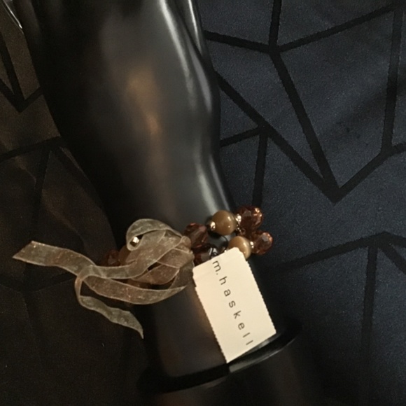 NWT M Haskell beaded stretchable bracelet set of 2 - Picture 2 of 6